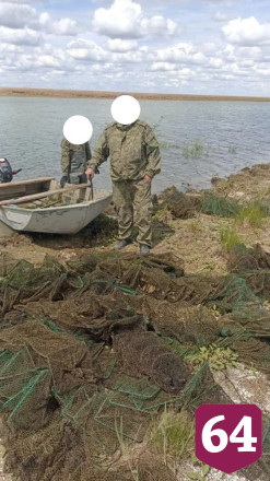 В Саратовской области у рыбаков изъяли полтонны улова и 5 км сетей 
